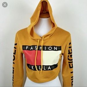 Fashion Killa Cropped Hoodie